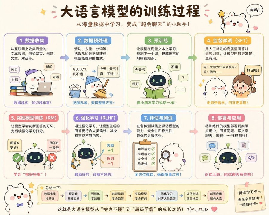 萌系大模型训练图解