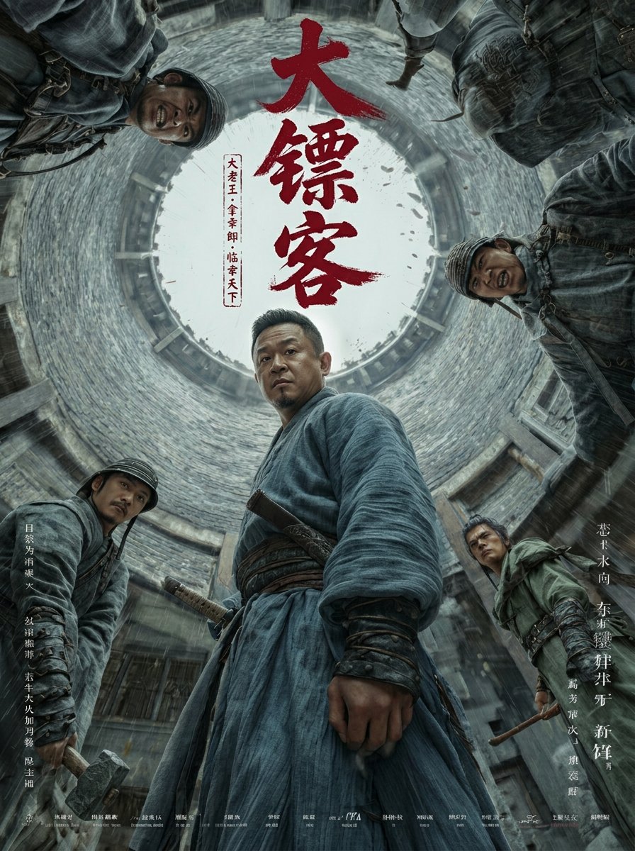 绝境困兽:古风幽井仰拍海报