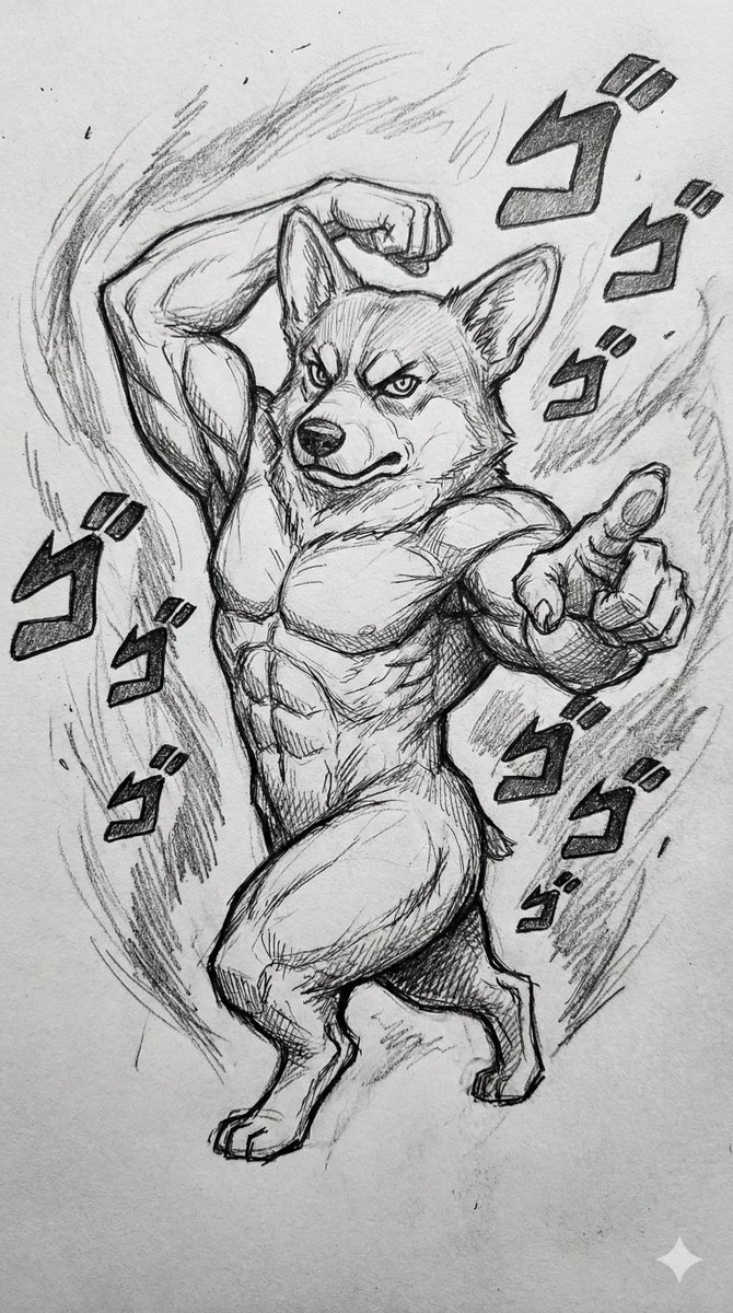 JOJO风铅笔扭曲立绘