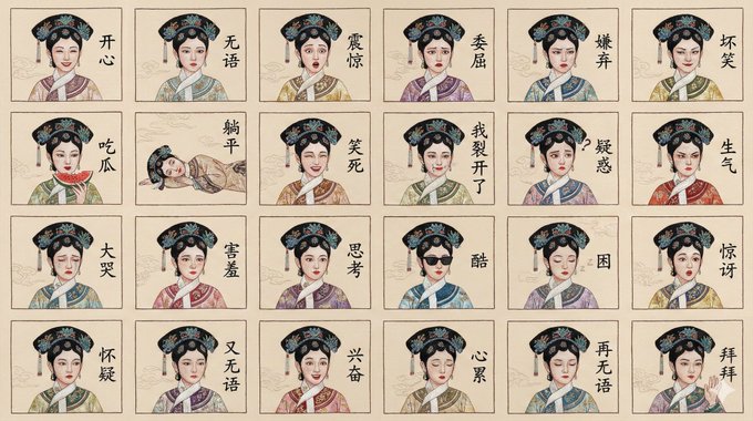 仿真绣苏绣表情包