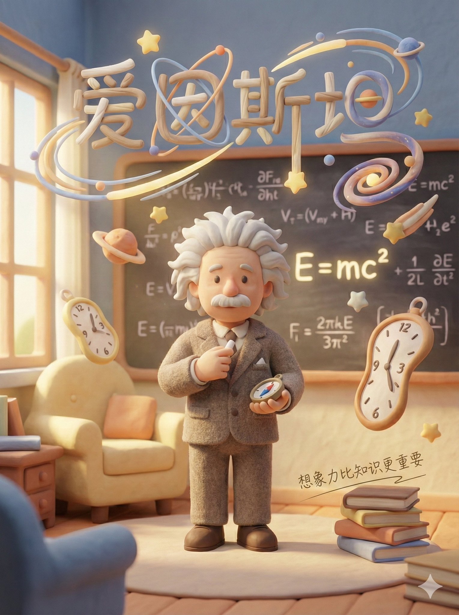 治愈系童话感黏土海报
